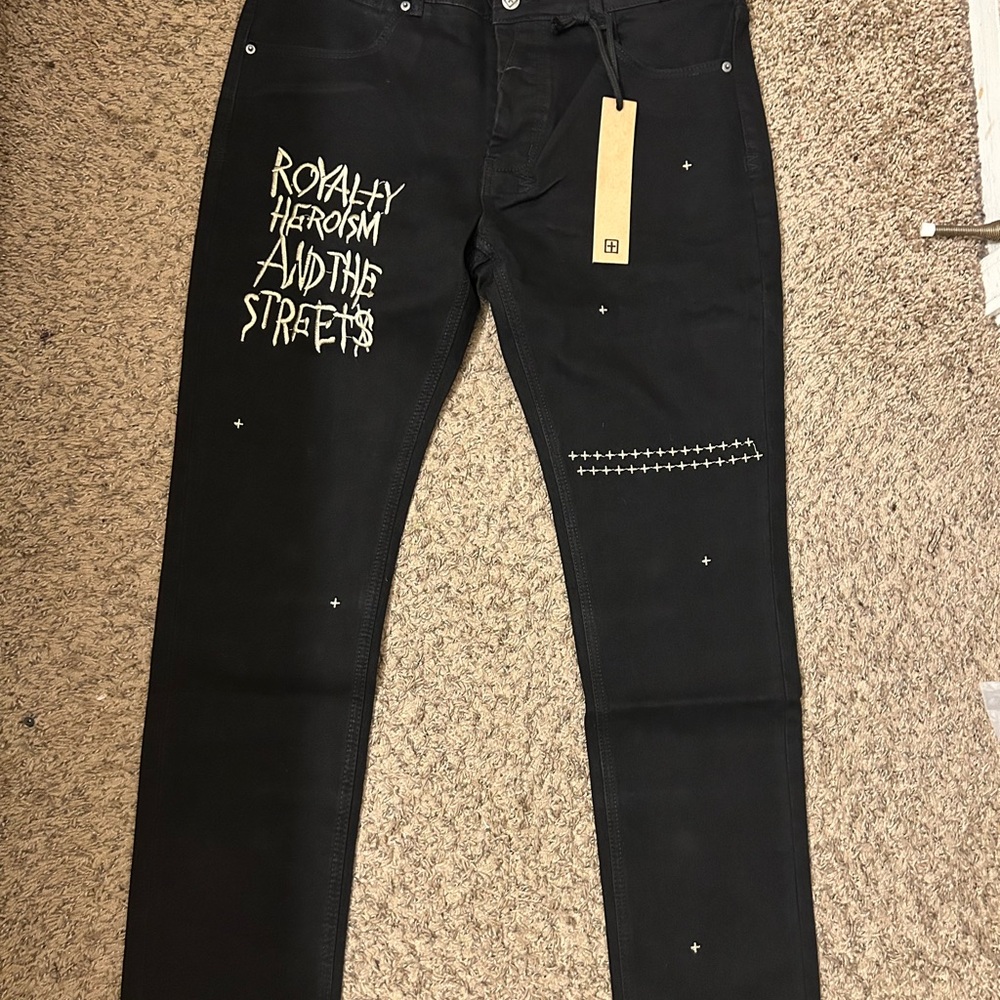 Ksubi Black Graphic Skinny Jeans